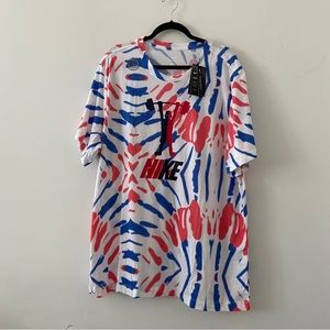 Men’s Nike Dry Cotton Workout Tie Dye T-Shirt Size XXL